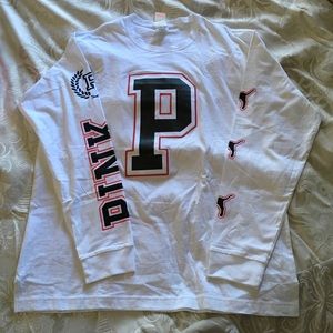 VS Pink Campus Long Sleeve Tee